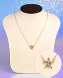 Necklace Multi Colored Star